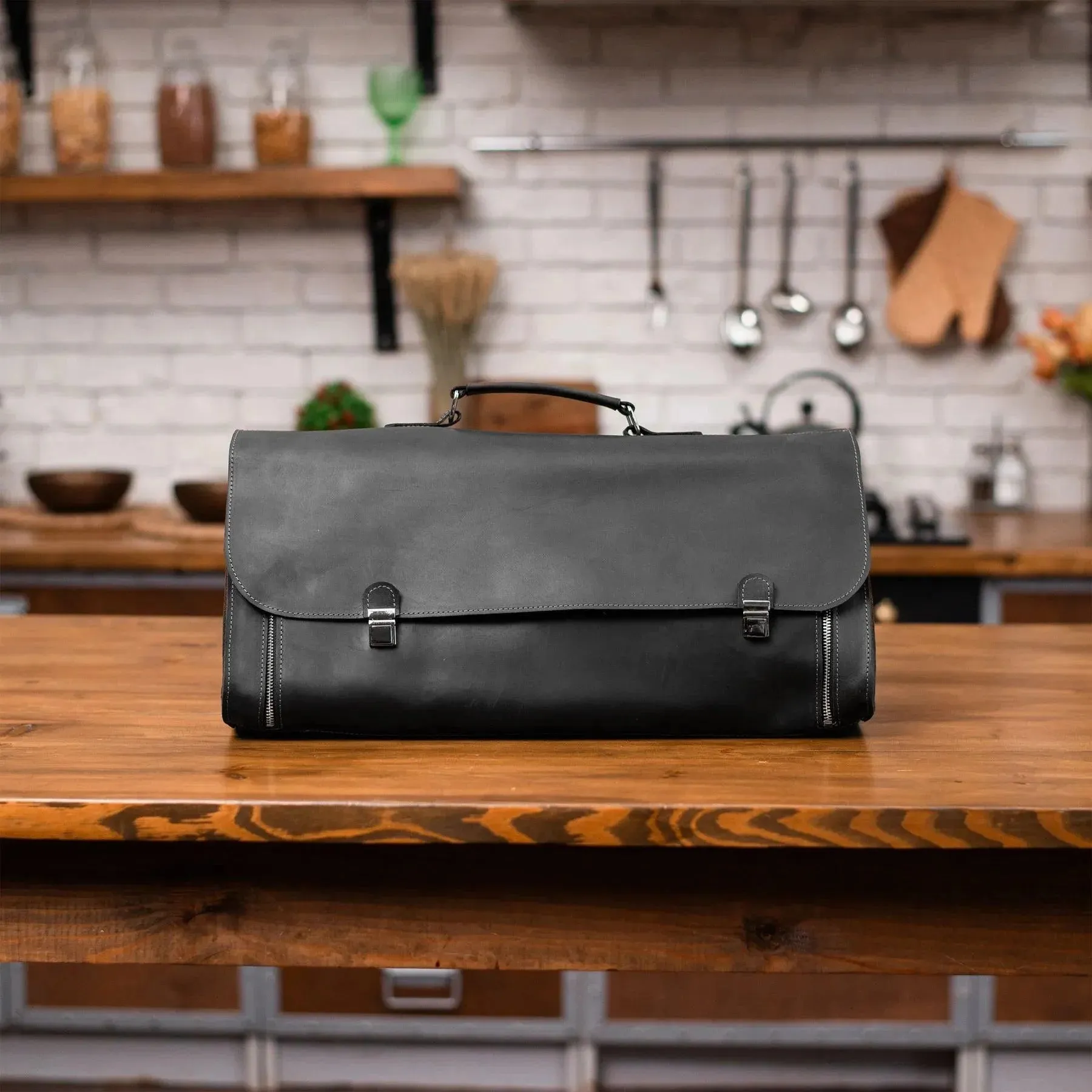 Leather BBQ Tool Bag