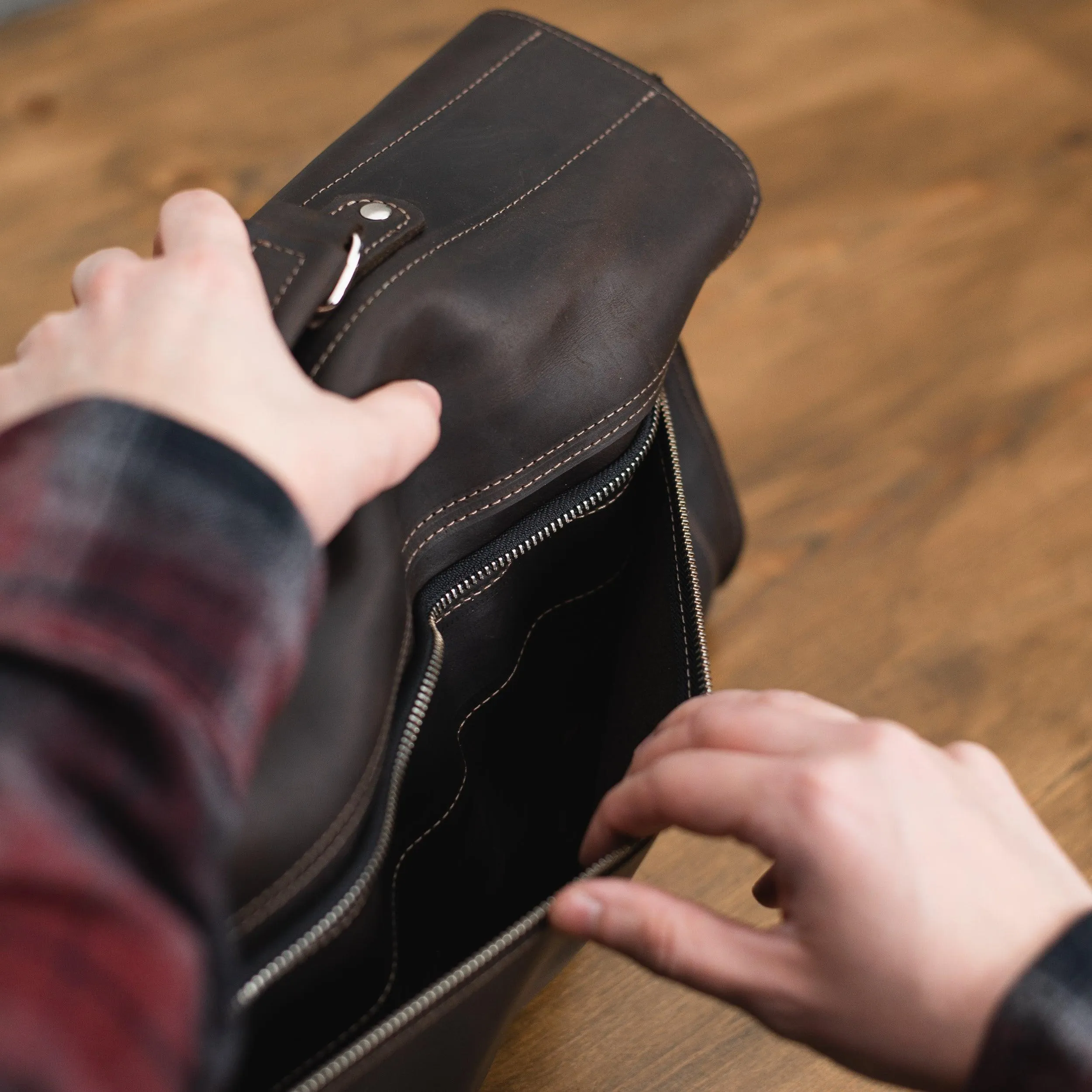 Leather BBQ Tool Bag