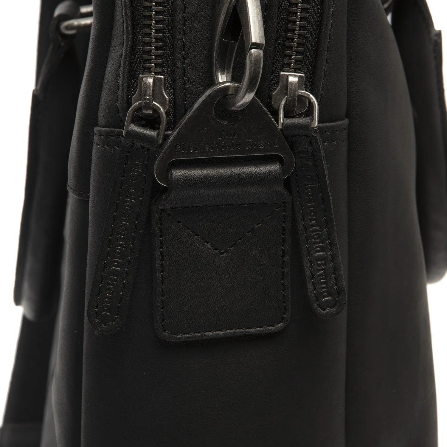 Leather Laptop Bag Black Salvador