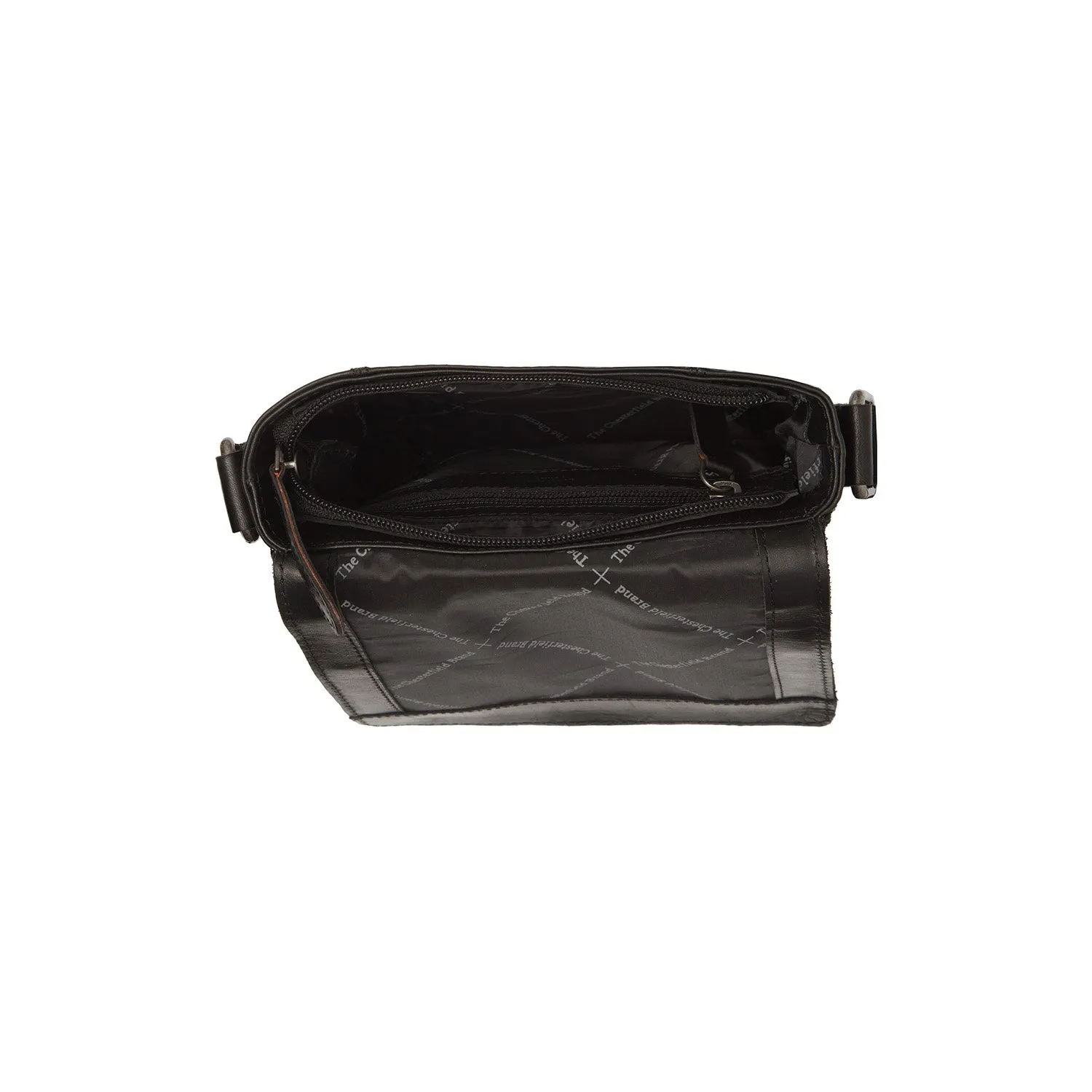 Leather Shoulder Bag Black Ariano