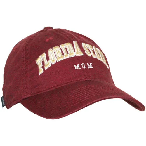 Legacy Adjustable Twill Cap with Florida State Mom - Garnet