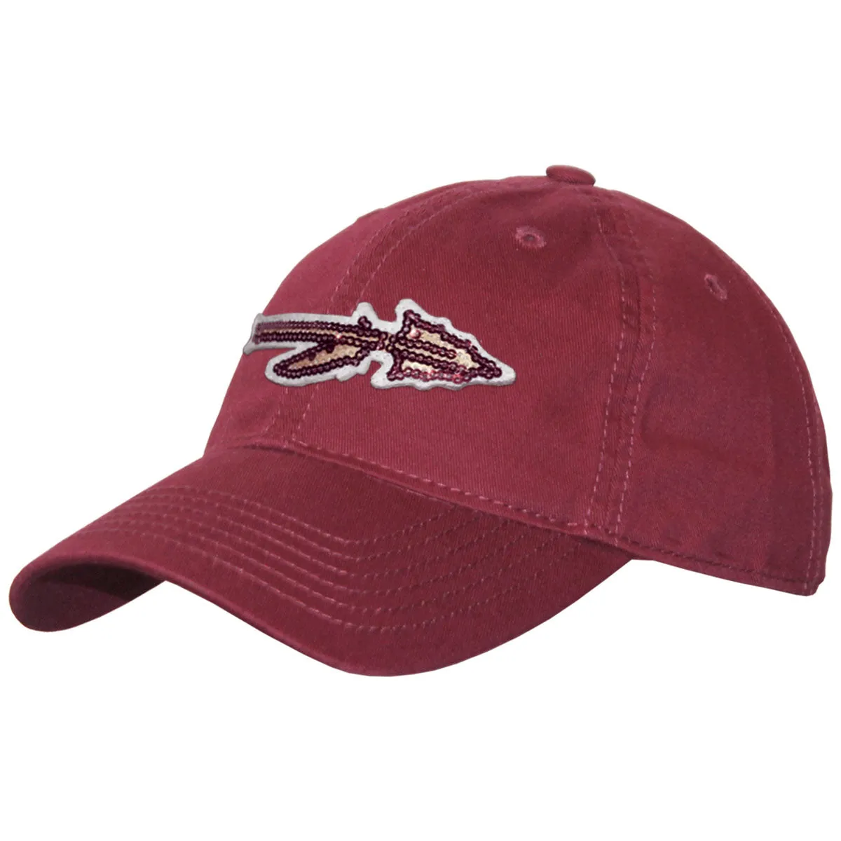 Legacy Women's Sequins Spear Design Adjustable Twill Cap - Garnet