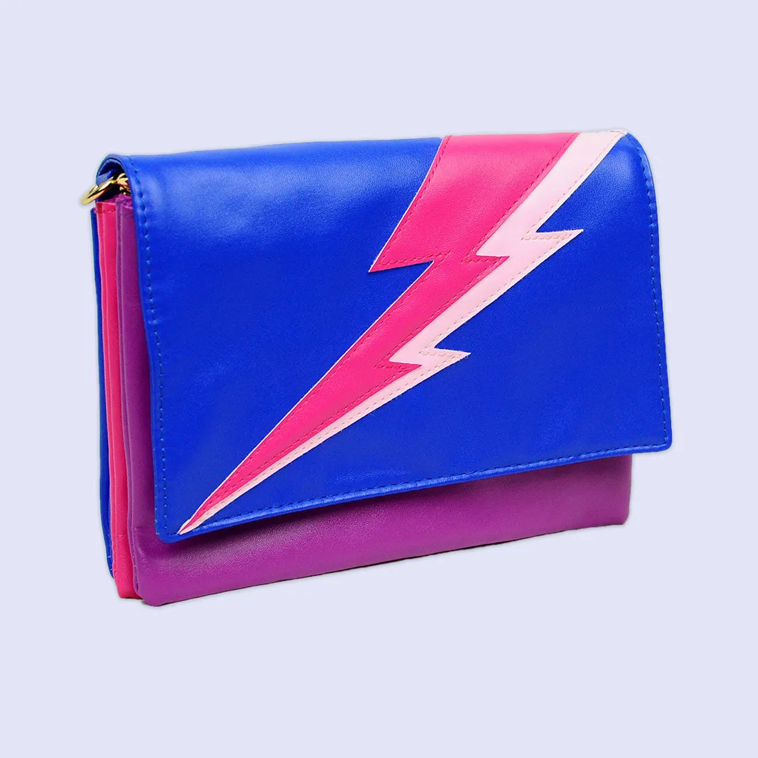 Lightning Bolt Romy Convertible Clutch in Power Ballad