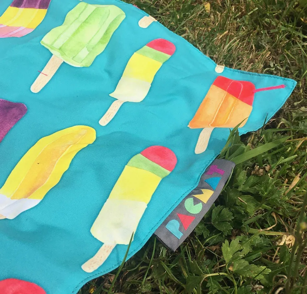 Lollipop Print Waterproof Picnic Blanket, Family Size