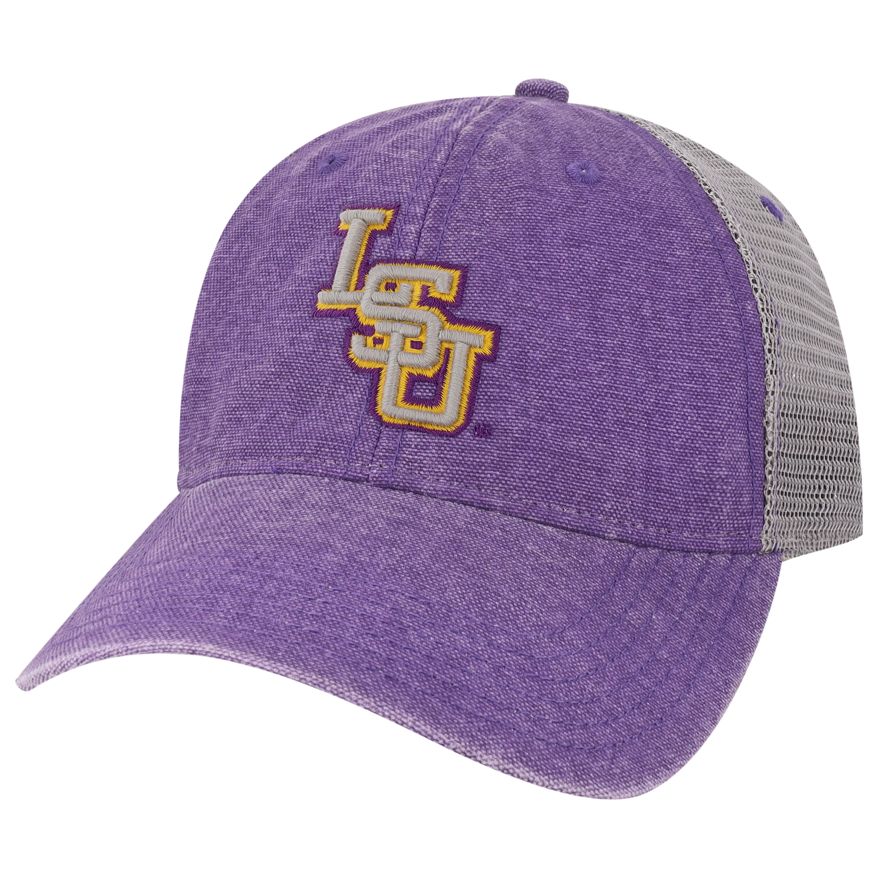 LSU Tigers Purple/Grey Dashboard Trucker Hat