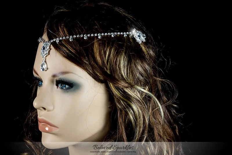 Lydia Vintage Forehead Chain | Swarovski Crystal