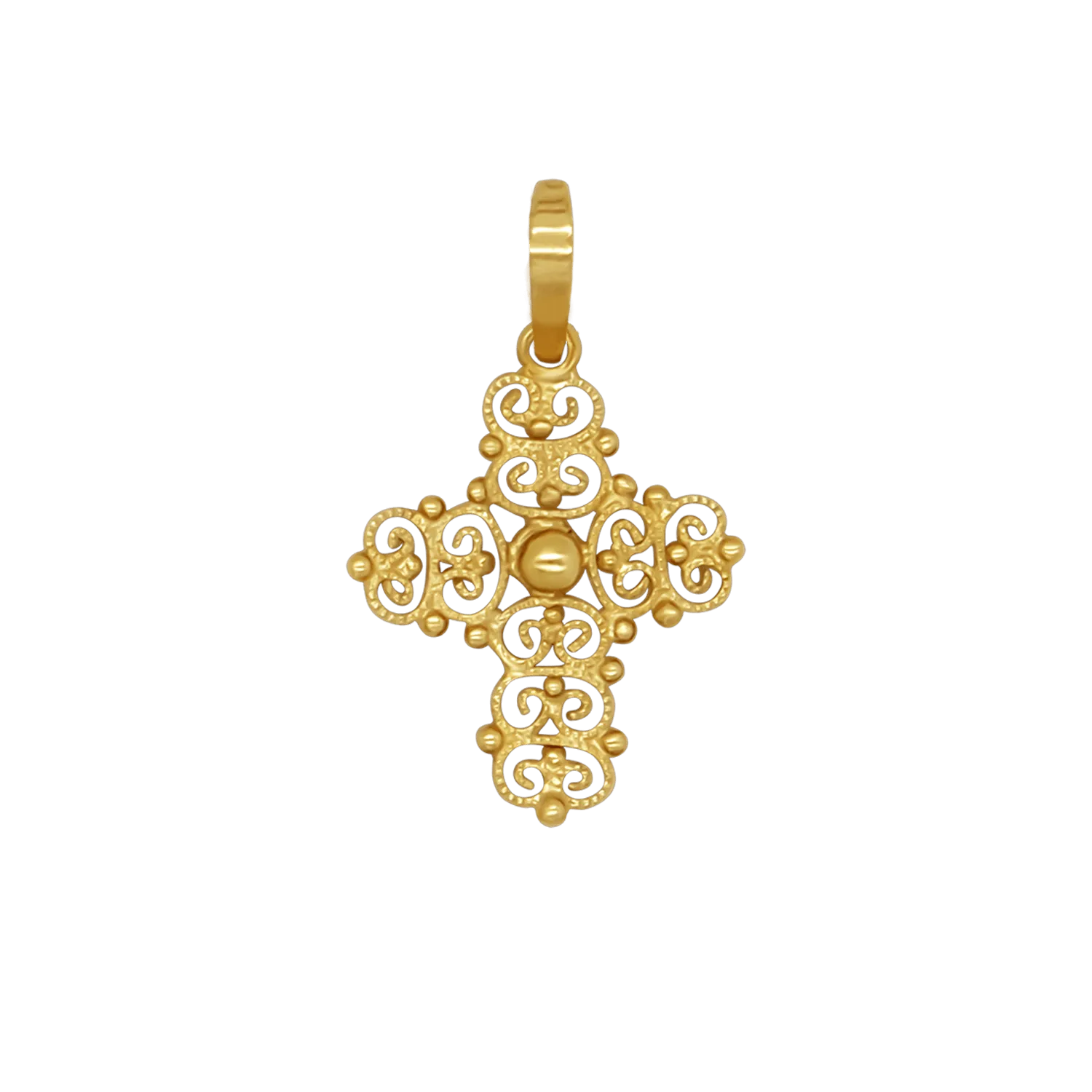 MADREVITATO CROSS PENDANT - GOLD