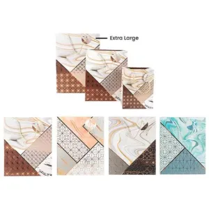 Marble & Pattern XL Gift Bag - 30cm x 42cm x 12cm