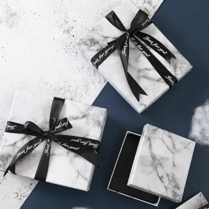 marble pattern square gift box customization