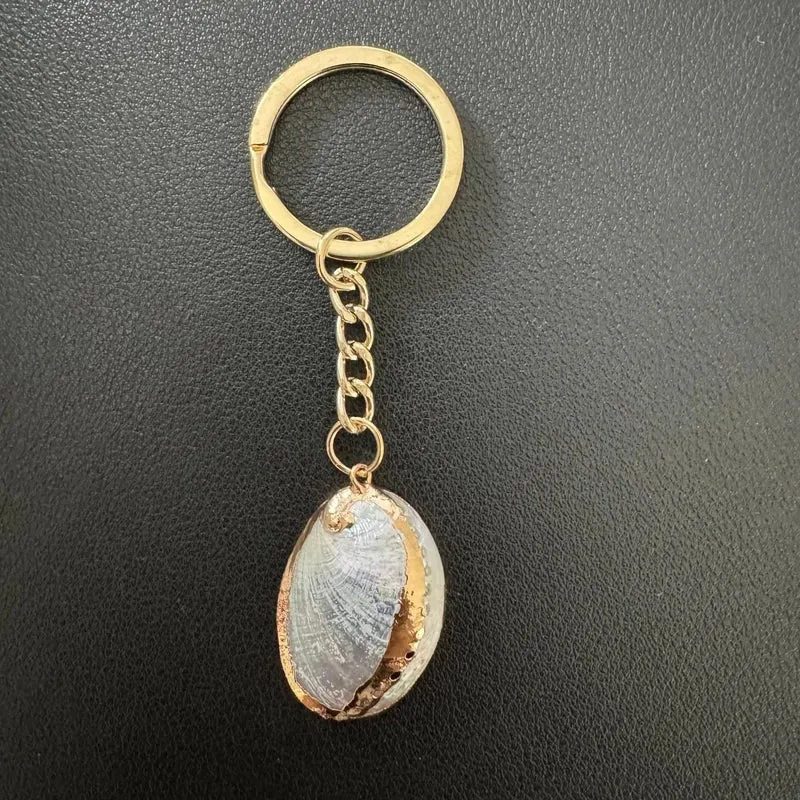 Marine Style Shell Shell Metal Unisex Bag Pendant Keychain