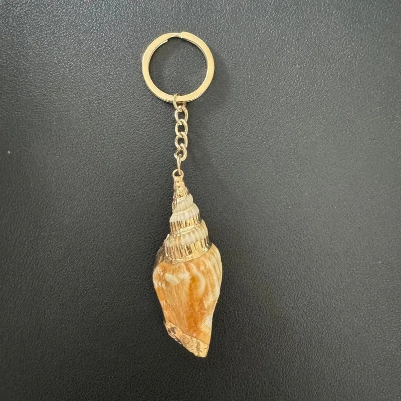 Marine Style Shell Shell Metal Unisex Bag Pendant Keychain