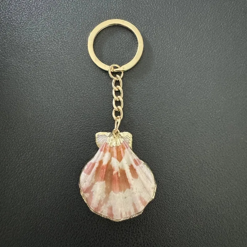 Marine Style Shell Shell Metal Unisex Bag Pendant Keychain