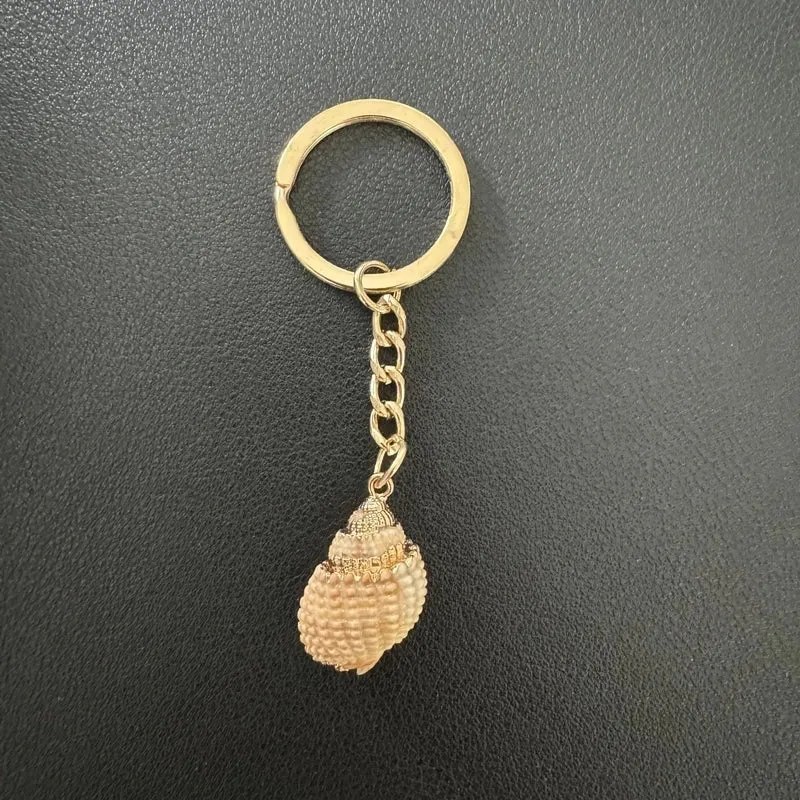 Marine Style Shell Shell Metal Unisex Bag Pendant Keychain