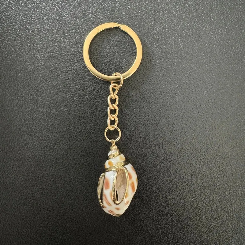 Marine Style Shell Shell Metal Unisex Bag Pendant Keychain