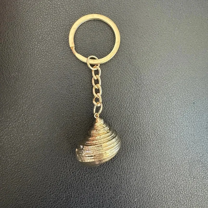 Marine Style Shell Shell Metal Unisex Bag Pendant Keychain