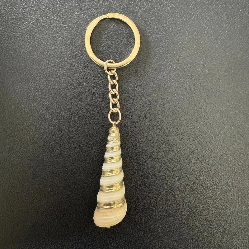 Marine Style Shell Shell Metal Unisex Bag Pendant Keychain