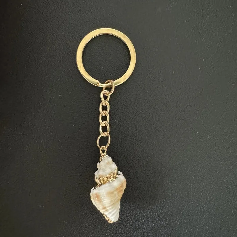 Marine Style Shell Shell Metal Unisex Bag Pendant Keychain