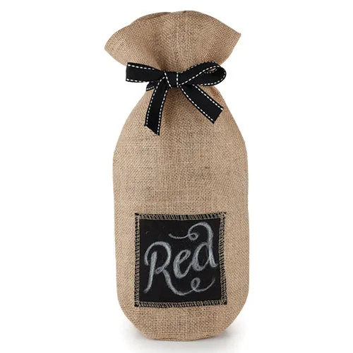 Marketplace™ Jute Chalkboard Wine Sack by Twine