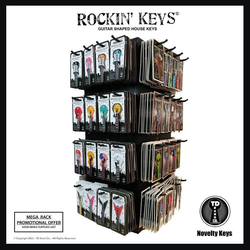 MEGA Rack Spinner Display with 640-960 Keys - Rack FREE with Purchase!