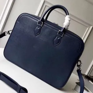 Men&#8217;s Dandy Briefcase Top Handle Bag In Epi Leather M54405 Blue 2019 Collection