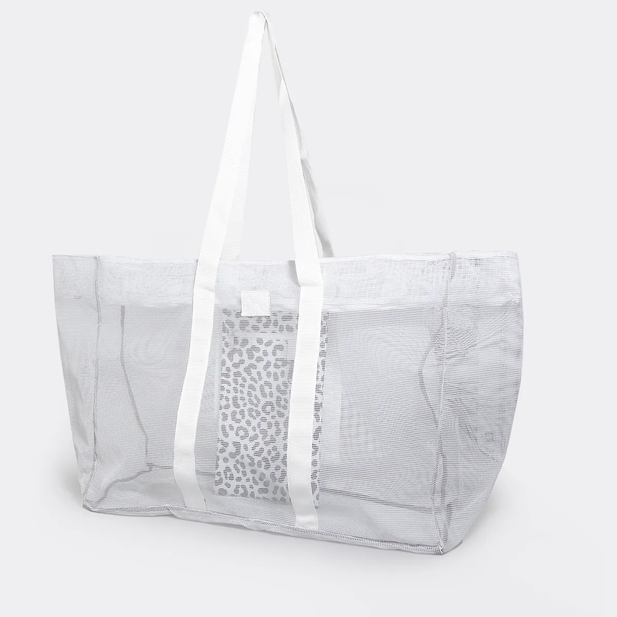 Meshie Jumbo Beach Bag WHITE