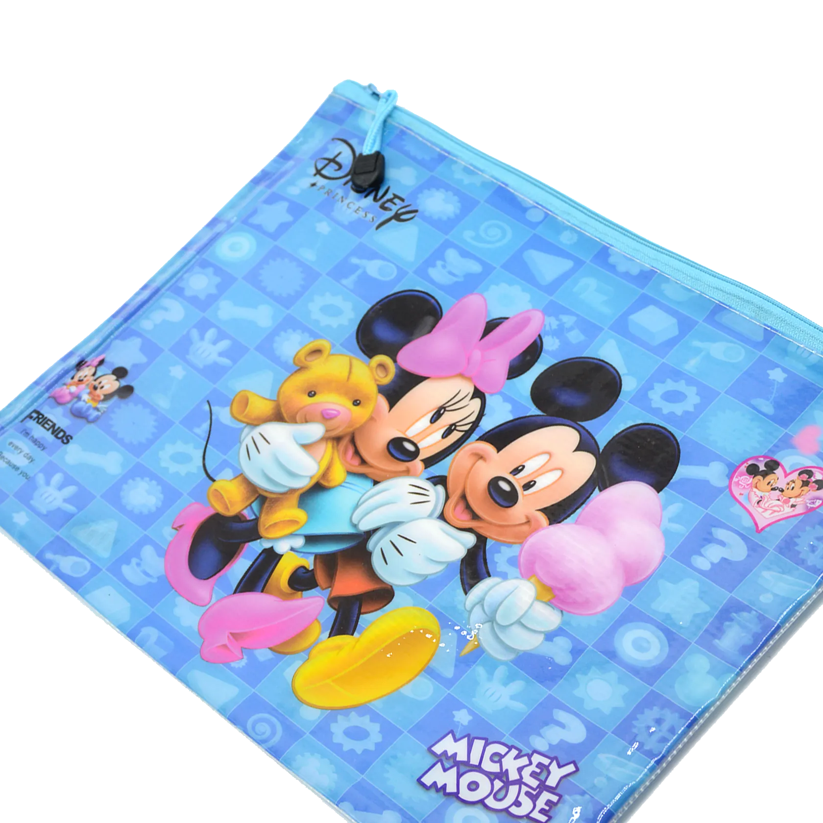 MICKEY MOUSE PVC A4 ZIPPER FILE BAG