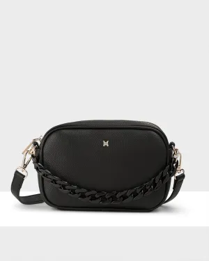 Monica Camera Crossbody Bag   Short Resin Chain Strap