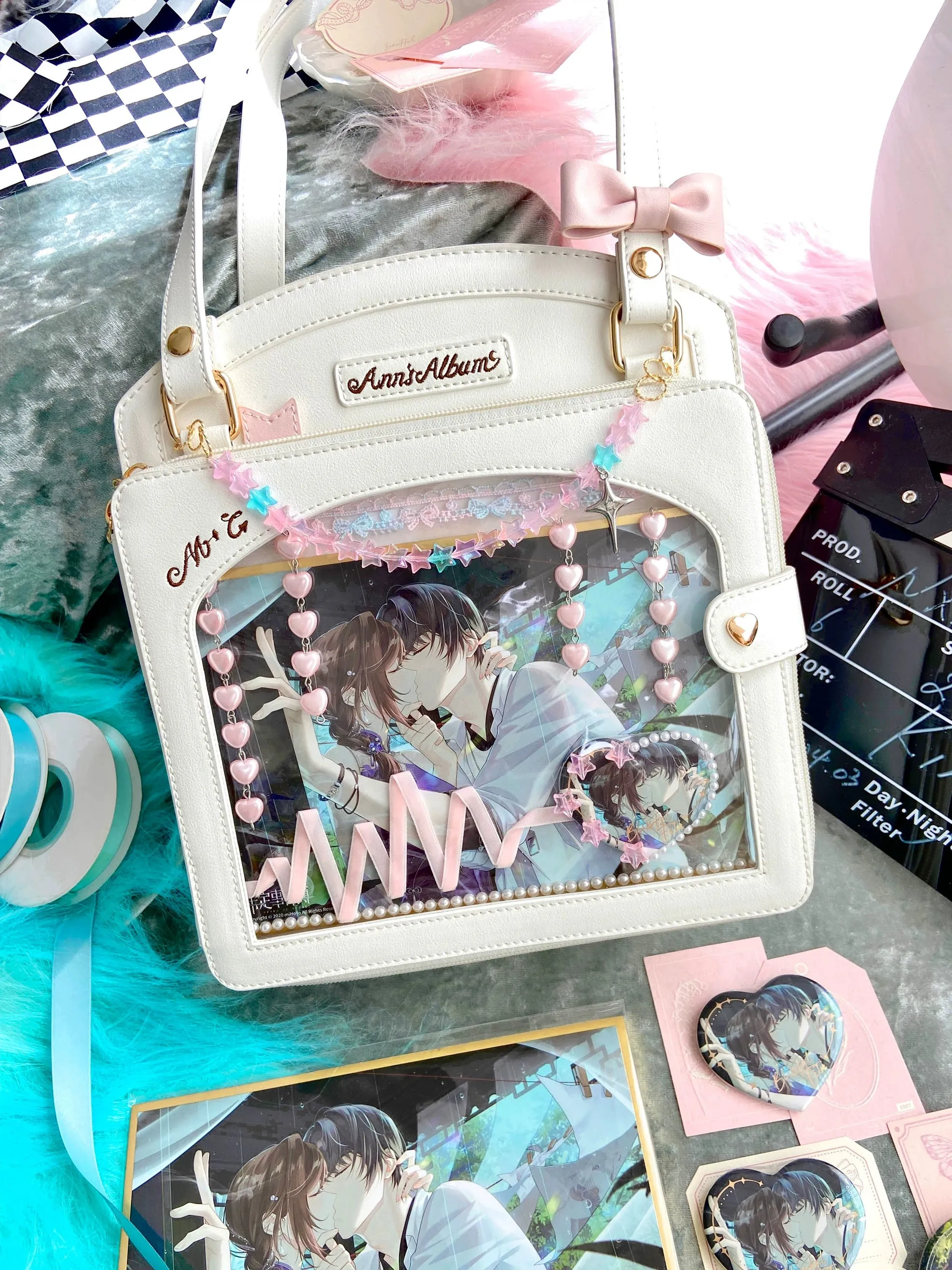 Morning Glory~Kawaii Lolita Checkered Itabag Multicolors