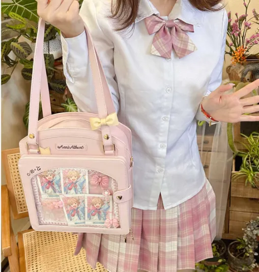 Morning Glory~Kawaii Lolita Checkered Itabag Multicolors