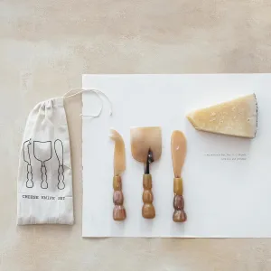 Natural Cheese Servers / Set of 3