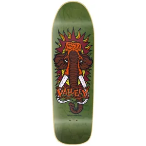 New Deal Mike Vallely Mammoth Skateboard Deck Green Stain - 9.5