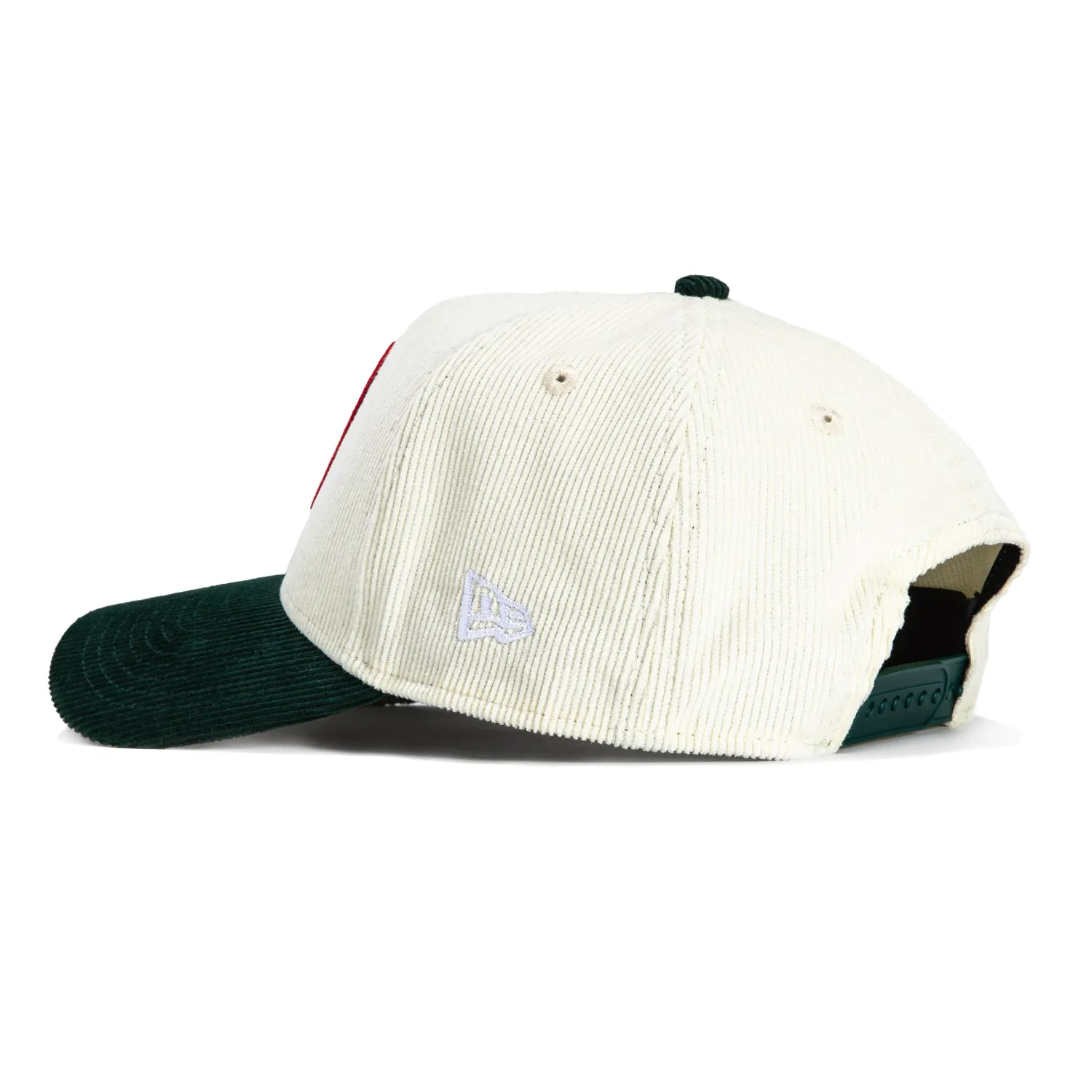 New Era 9Forty A-Frame Corduroy Mexico World Baseball Classic Snapback Hat - White, Green