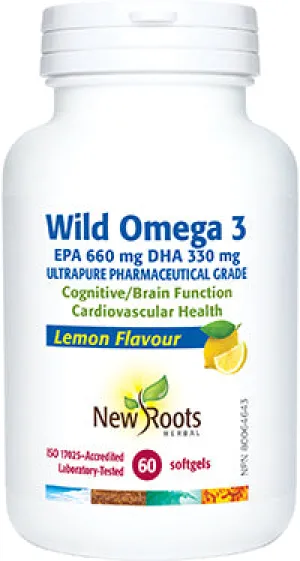 New Roots: WIld Omega 3 EPA 660 mg DHA 330 mg