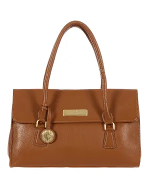 'Nicola' Tan Leather Handbag