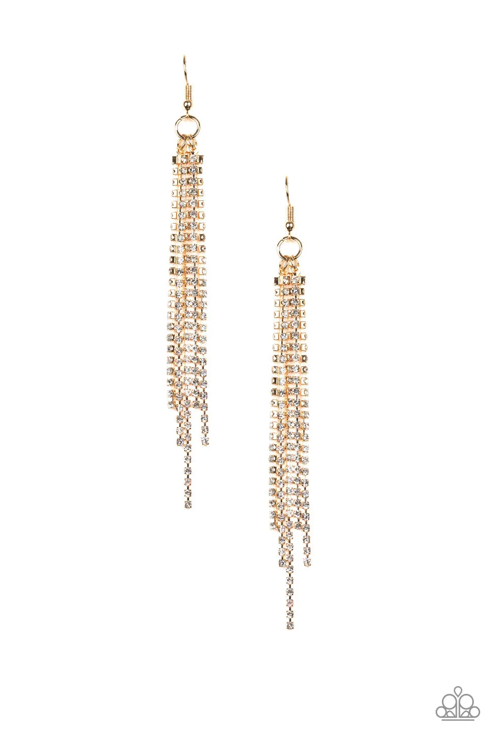 Open Door Jewelry - Center Stage Status - Gold Earrings - Paparazzi Accessories