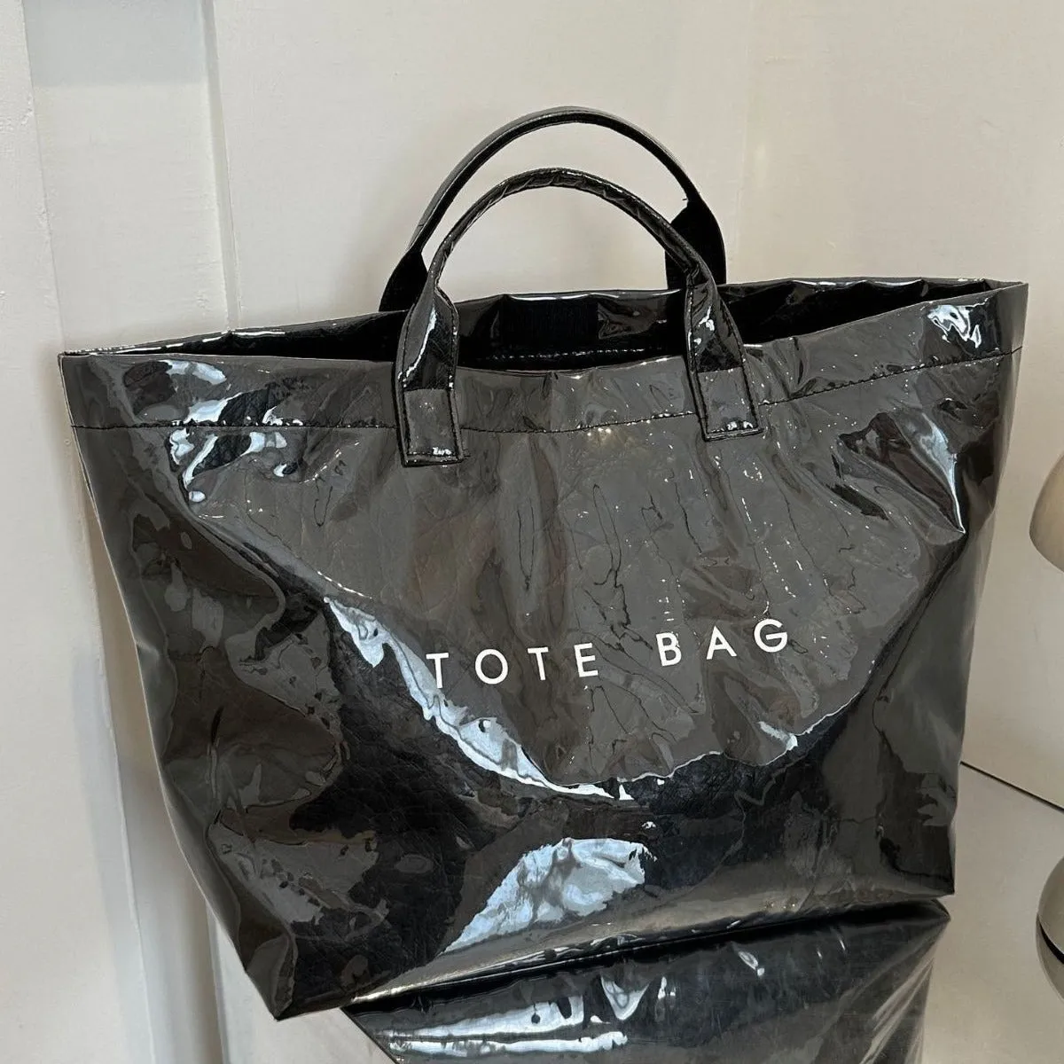 Patent Leather Tote Bag | Blank House