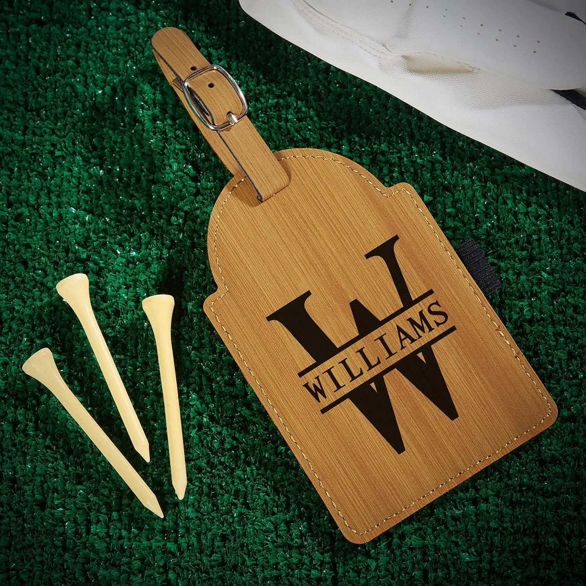 Personalized Golf Bag Tag with Tees