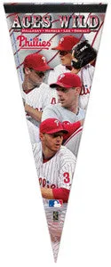 Philadelphia Phillies "Four Aces" Premium Felt Collector's Pennant