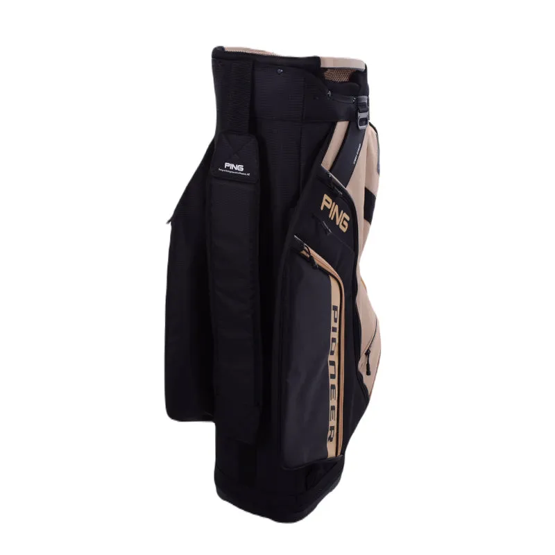 PING Pioneer Cart Bag (Black/Tan)