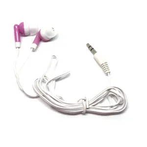 Pink Stereo Earbud Headphones