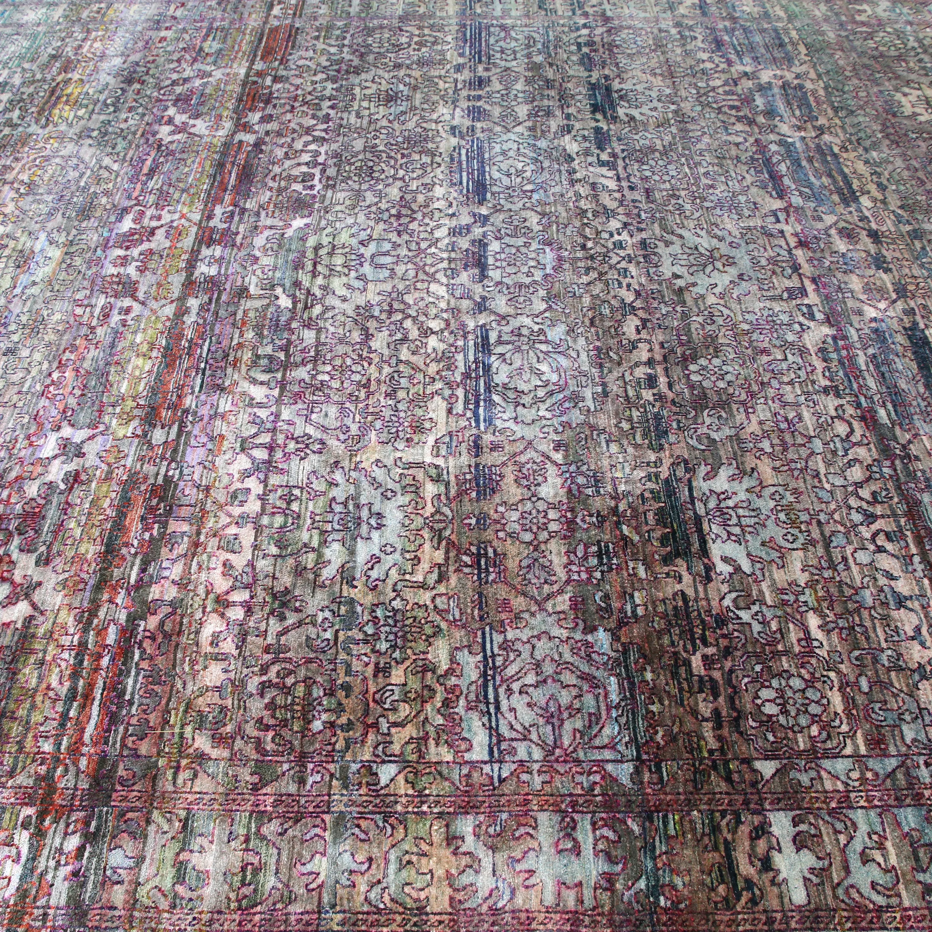 Purple Alchemy Transitional Silk Rug - 9'8" x 13'7"