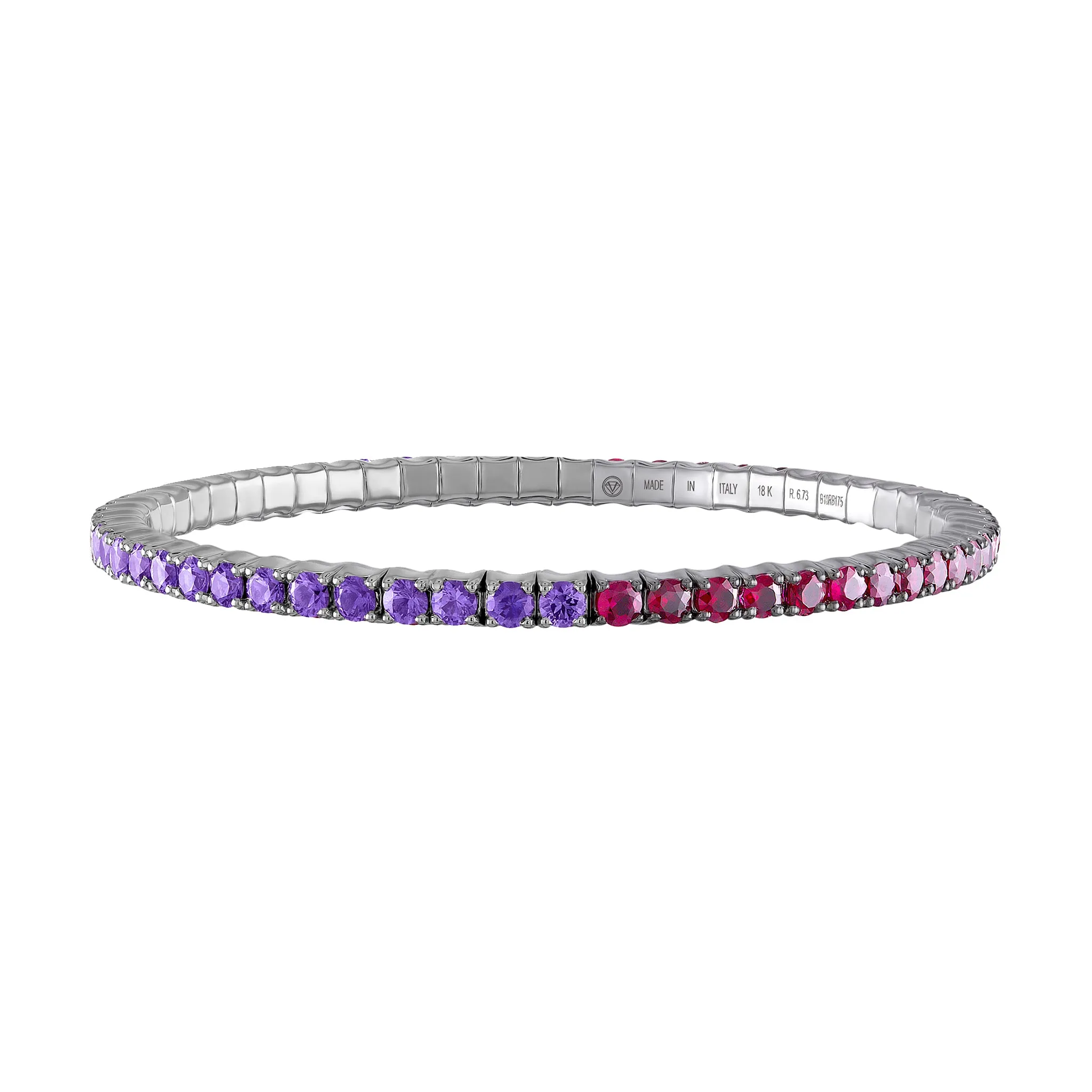 Purple Sapphires & Mozambique Rubies · Duet Bracelets