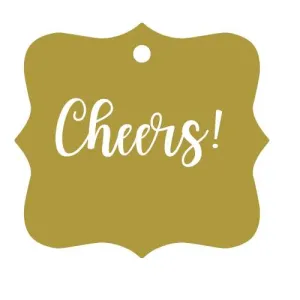 "Cheers" gift tag-