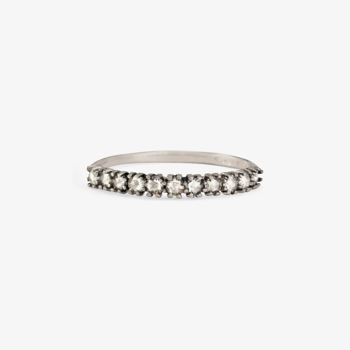 R4801W | Half Eternity Antiquey Diamond Ring