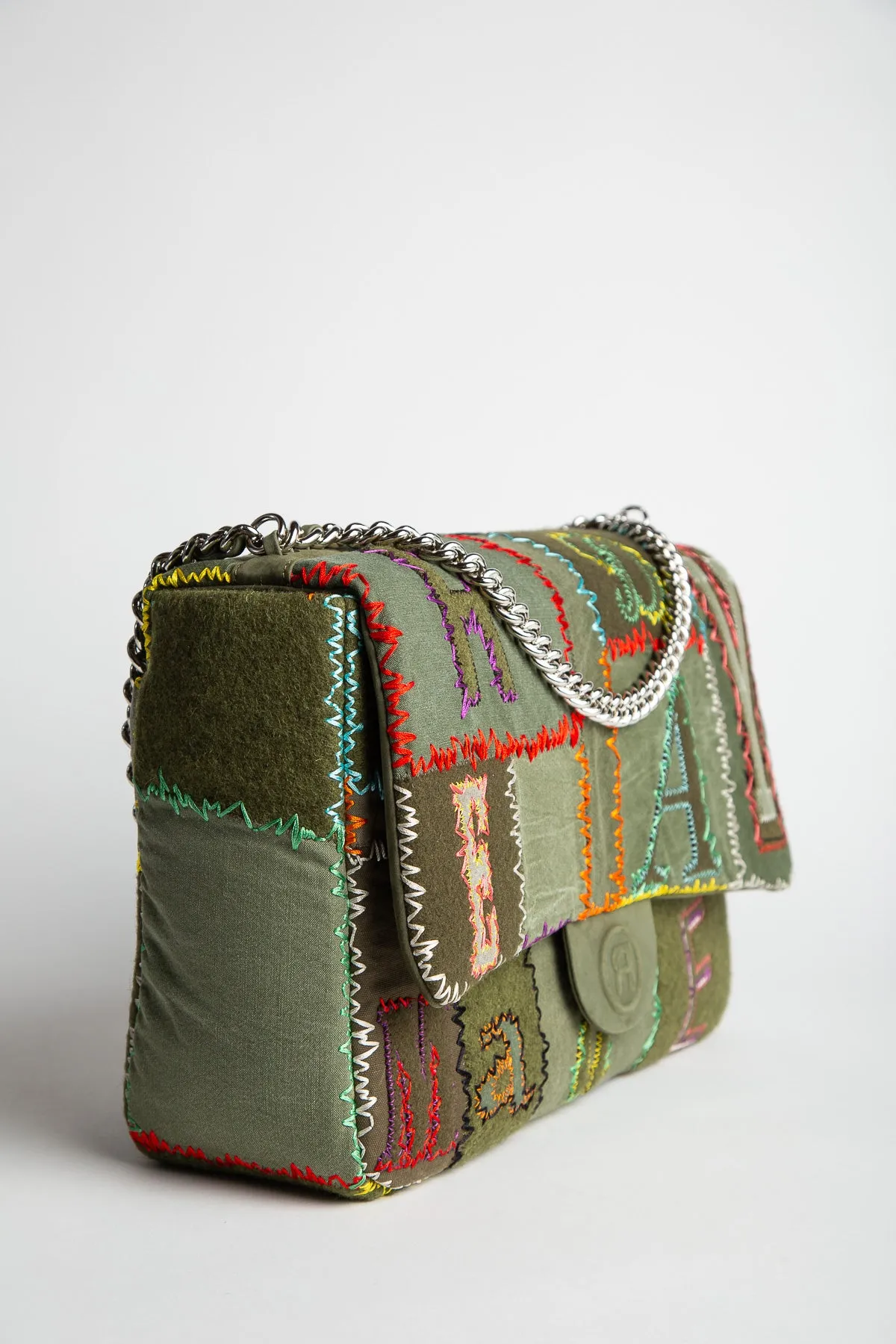 READYMADE | PATCHWORK BIG CHAIN BAG