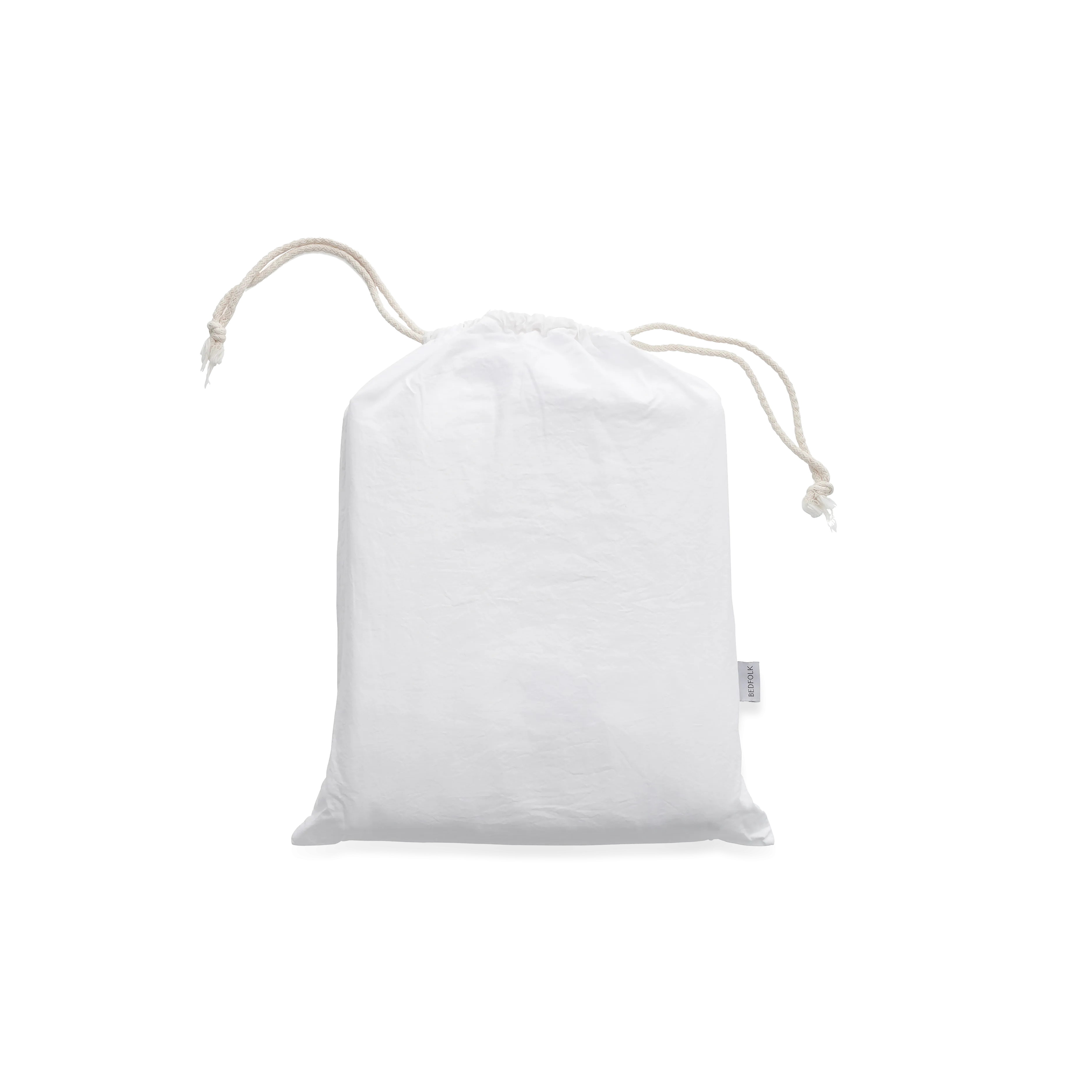 Relaxed Cotton Storage Bag - Snow