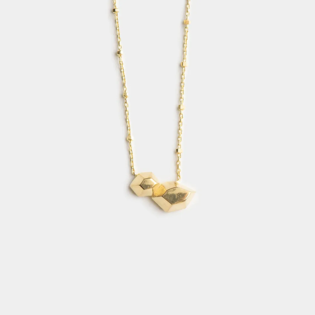 Repeated Dream - necklace - sterling silver 925 - gold plated