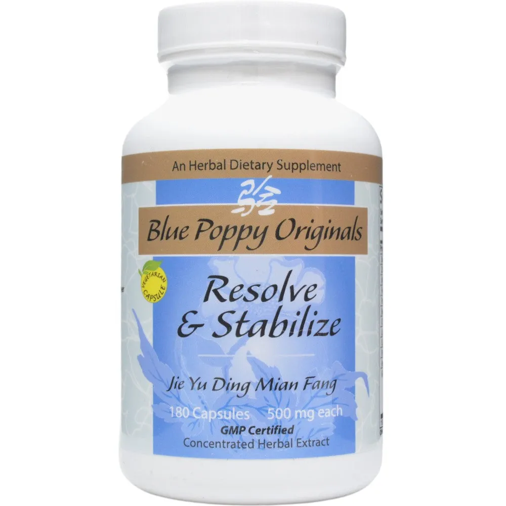 Resolve and Stabilize 180 capsules by Blue Poppy