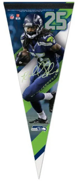 Richard Sherman "Signature Series" Seattle Seahawks Premium Felt Collector's Pennant - Wincraft