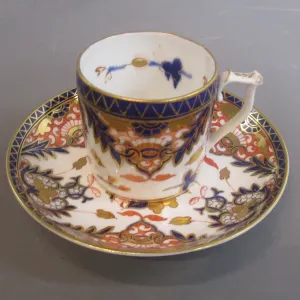 Samson Hancock Derby King's Pattern Imari Cup And Saucer Antique Victorian c1860